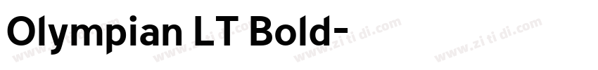 Olympian LT Bold字体转换